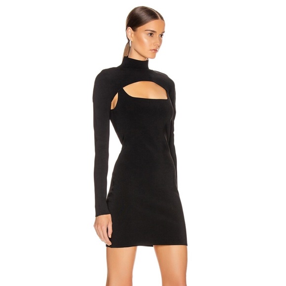 DION LEE “STIRRUP” MINI DRESS, SZ US/2 XS BLACK NWT! - Picture 6 of 16